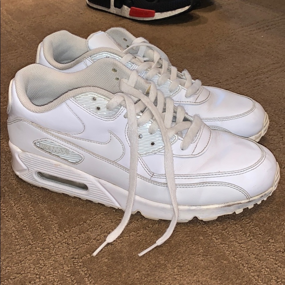 All white nike AirMax
